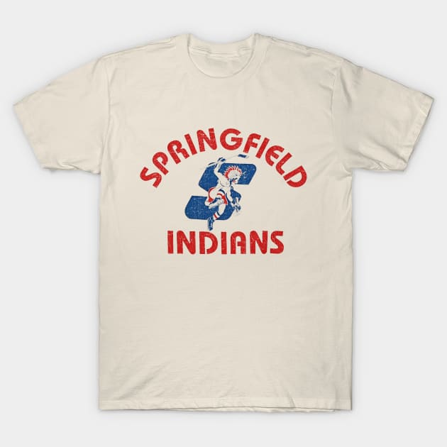 Springfield Indians Hockey 1974 Vintage T-Shirt by Jazz In The Gardens